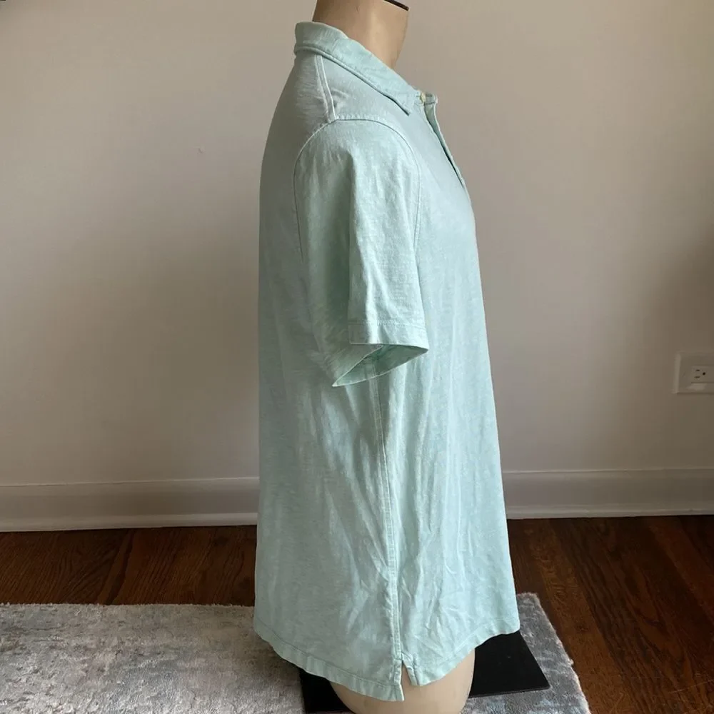 J Crew Men’s XXL Short Sleeve Polo Chest Pocket Extra Button